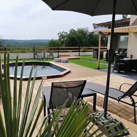 Lapausedegout Piscine Chambres Climatisees Jacuzzi Terrasse Lachapelle-Auzac Екстериор снимка